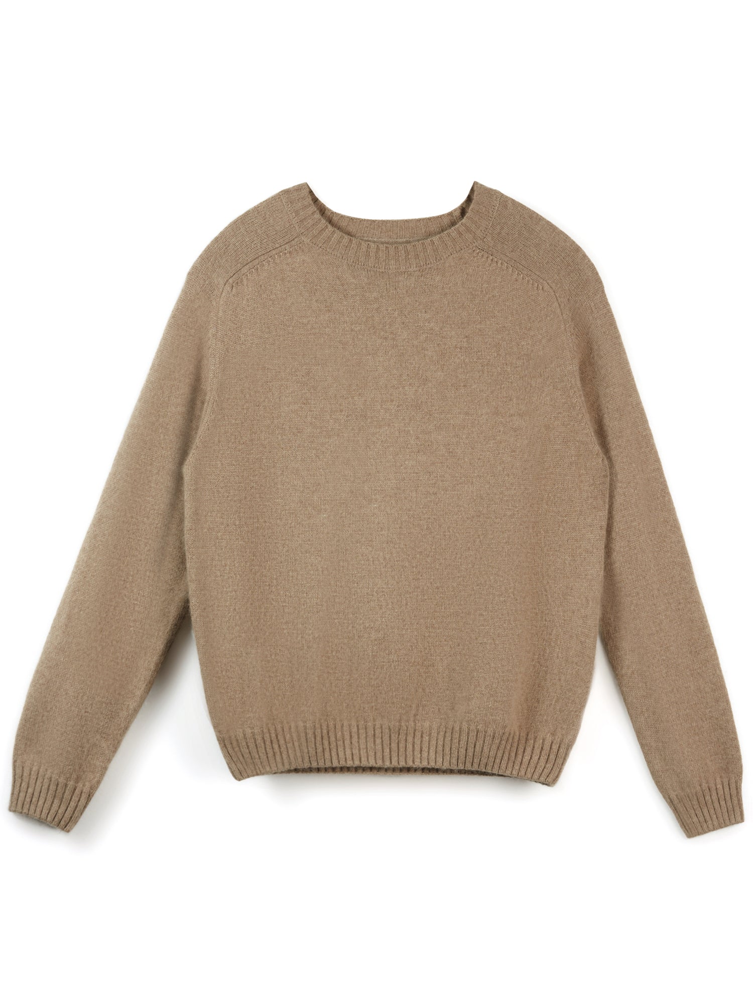 Woolen Rib Knit Raglan Sweater