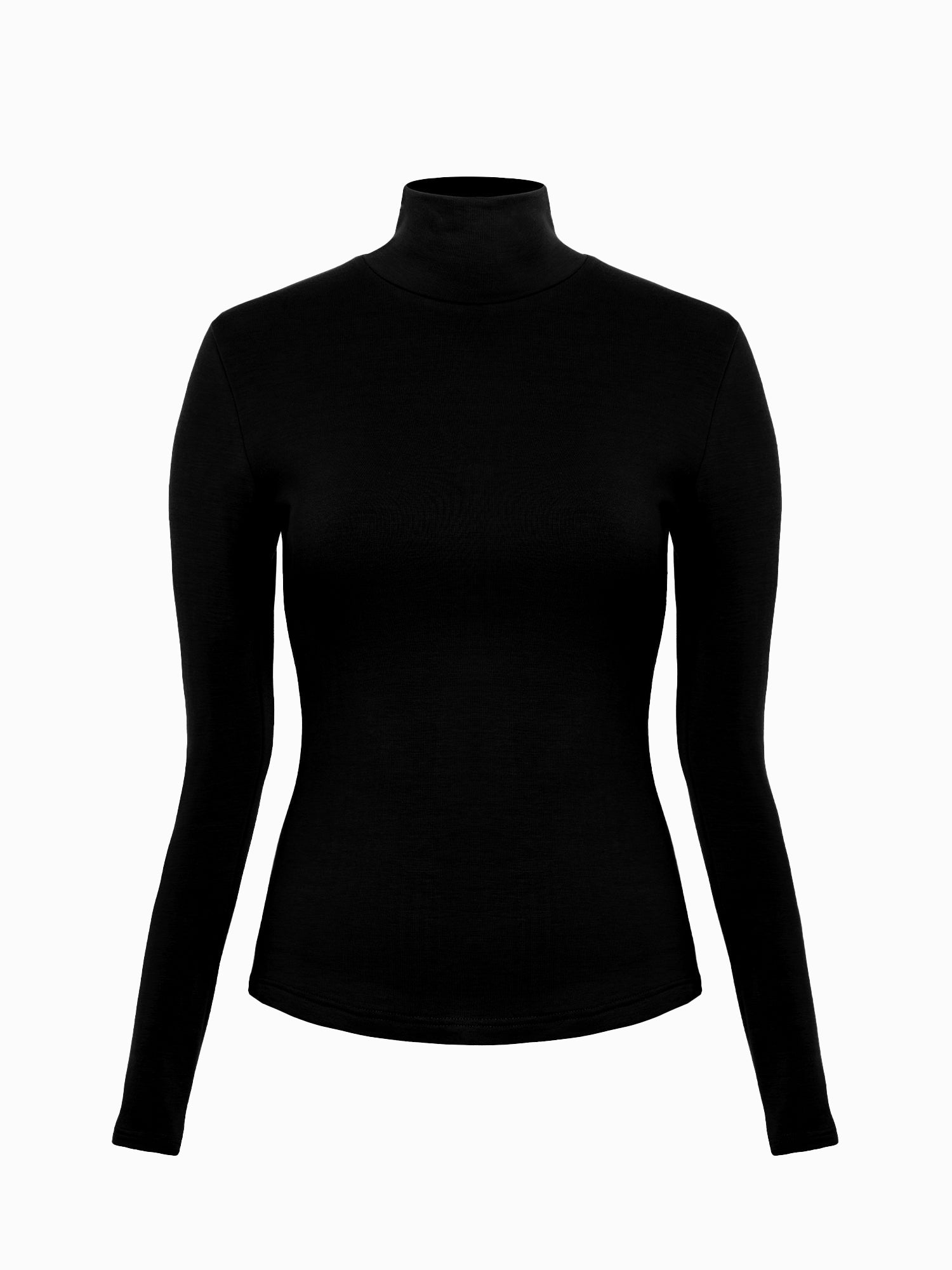 Stretchy Thin Turtleneck Long Sleeve Top