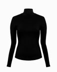 Stretchy Thin Turtleneck Long Sleeve Top