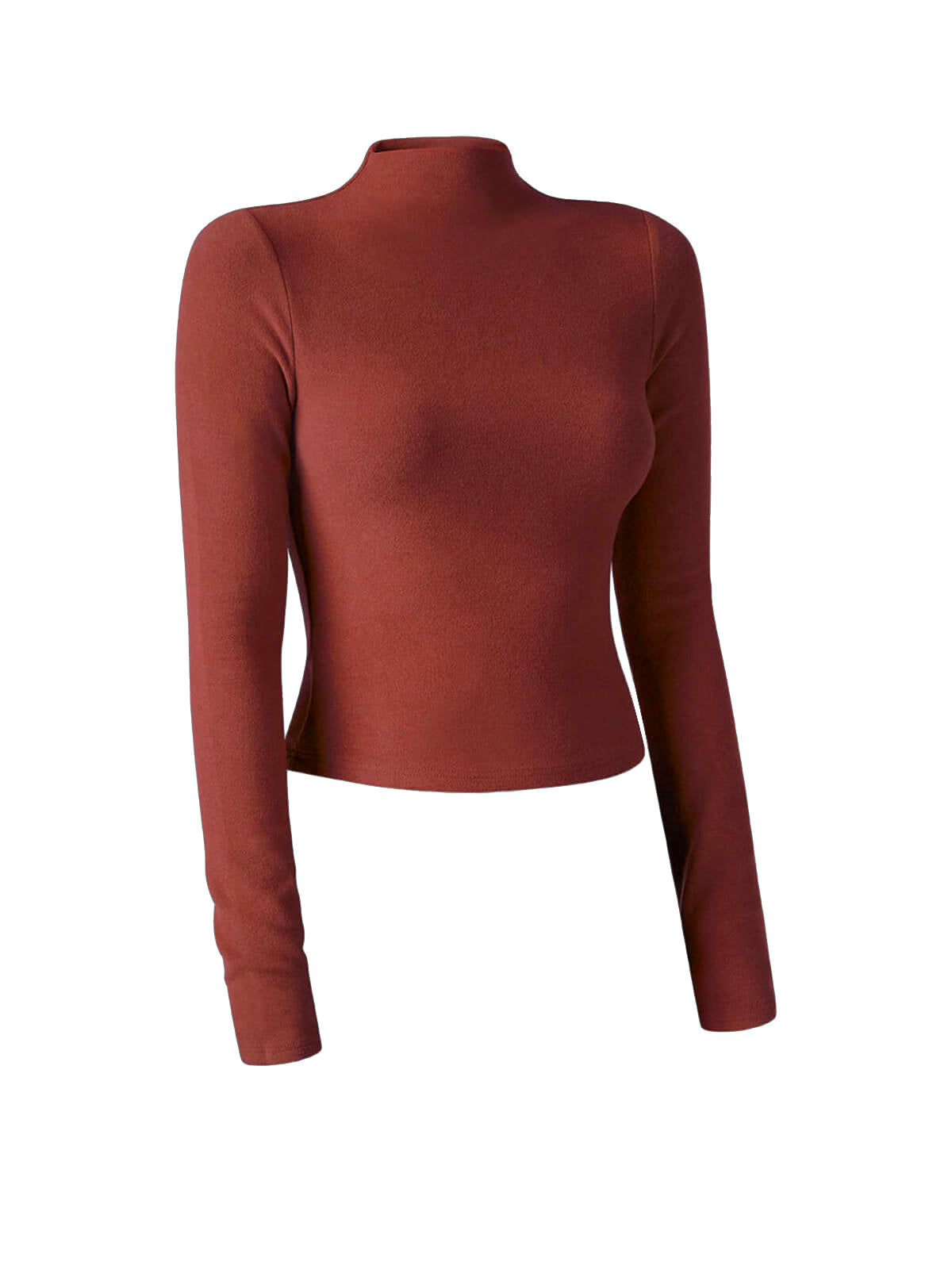 Thermal Mock Neck Long Sleeve Top