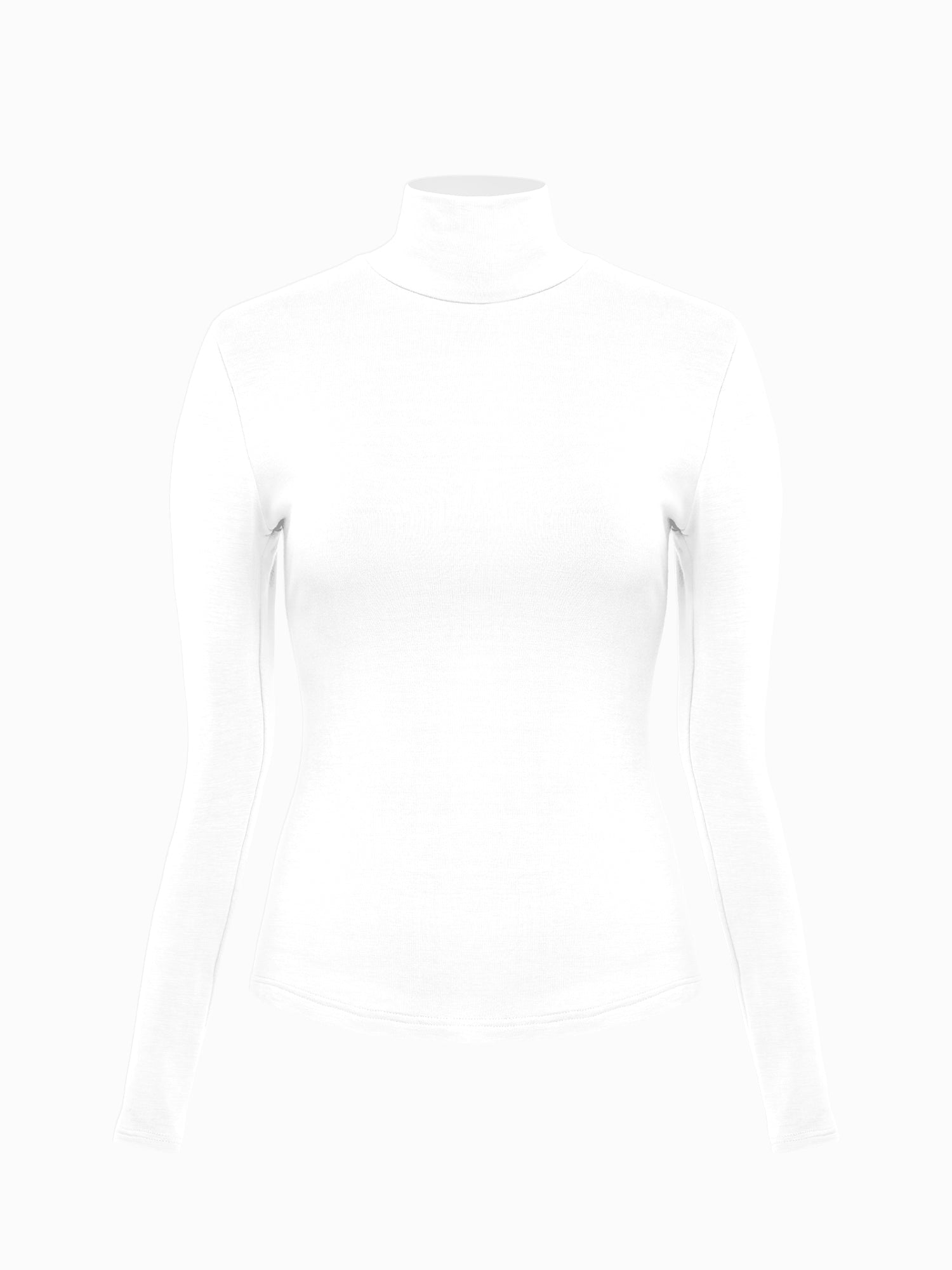 Stretchy Thin Turtleneck Long Sleeve Top