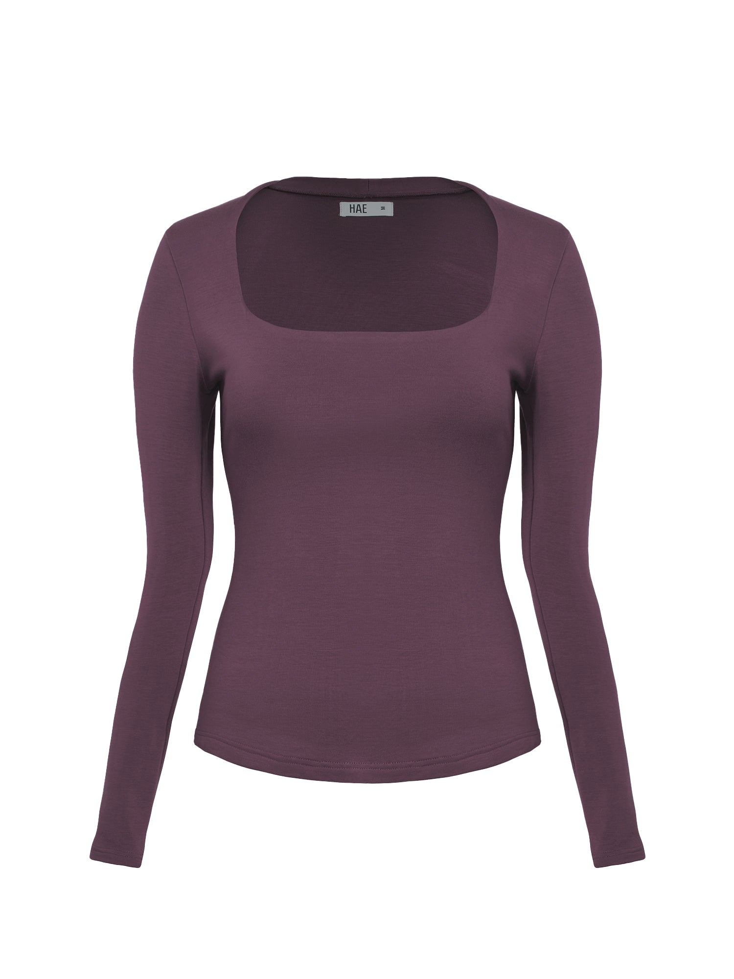 Squareneck Braless Long Sleeve Top