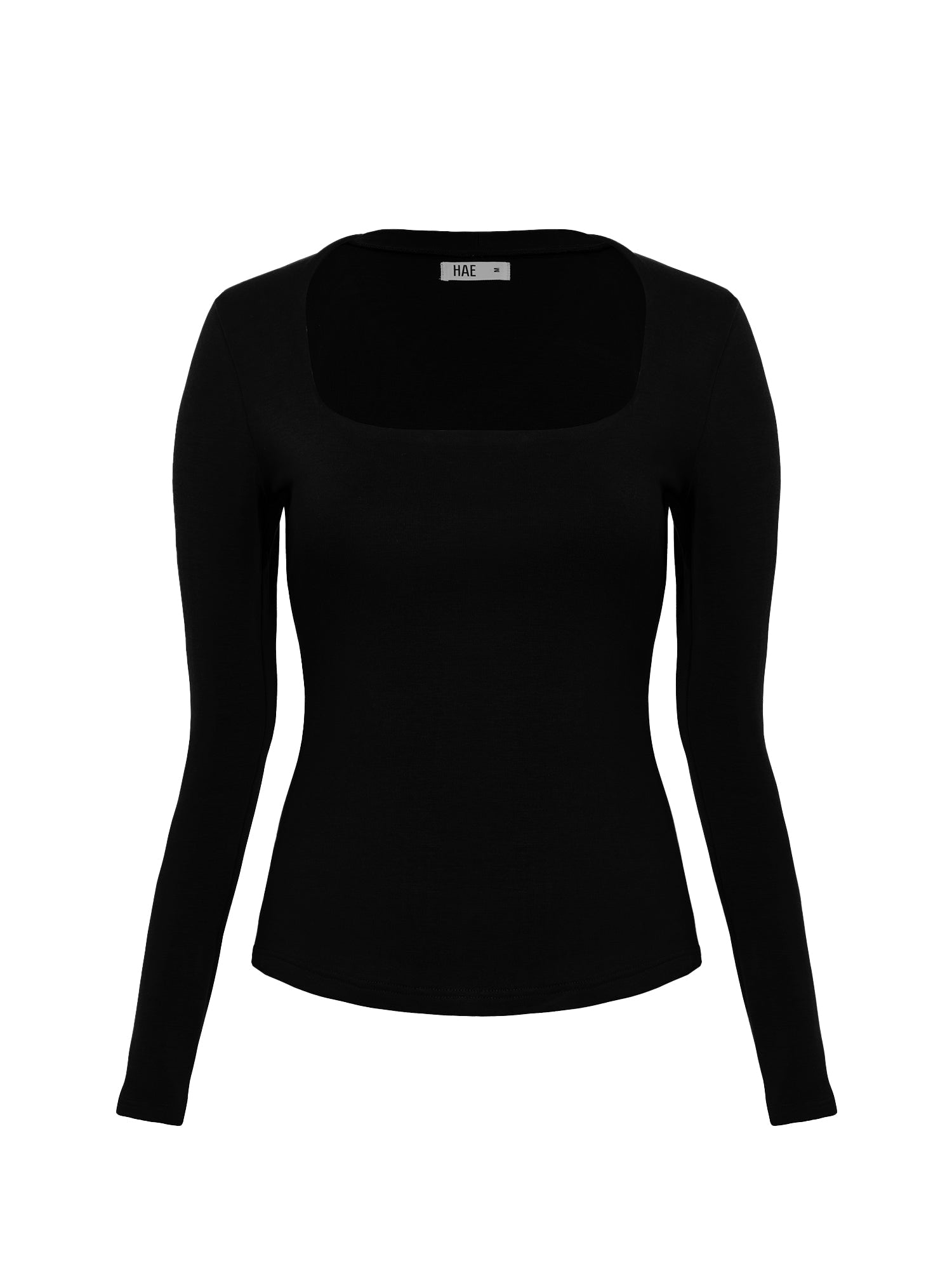 Squareneck Braless Long Sleeve Top