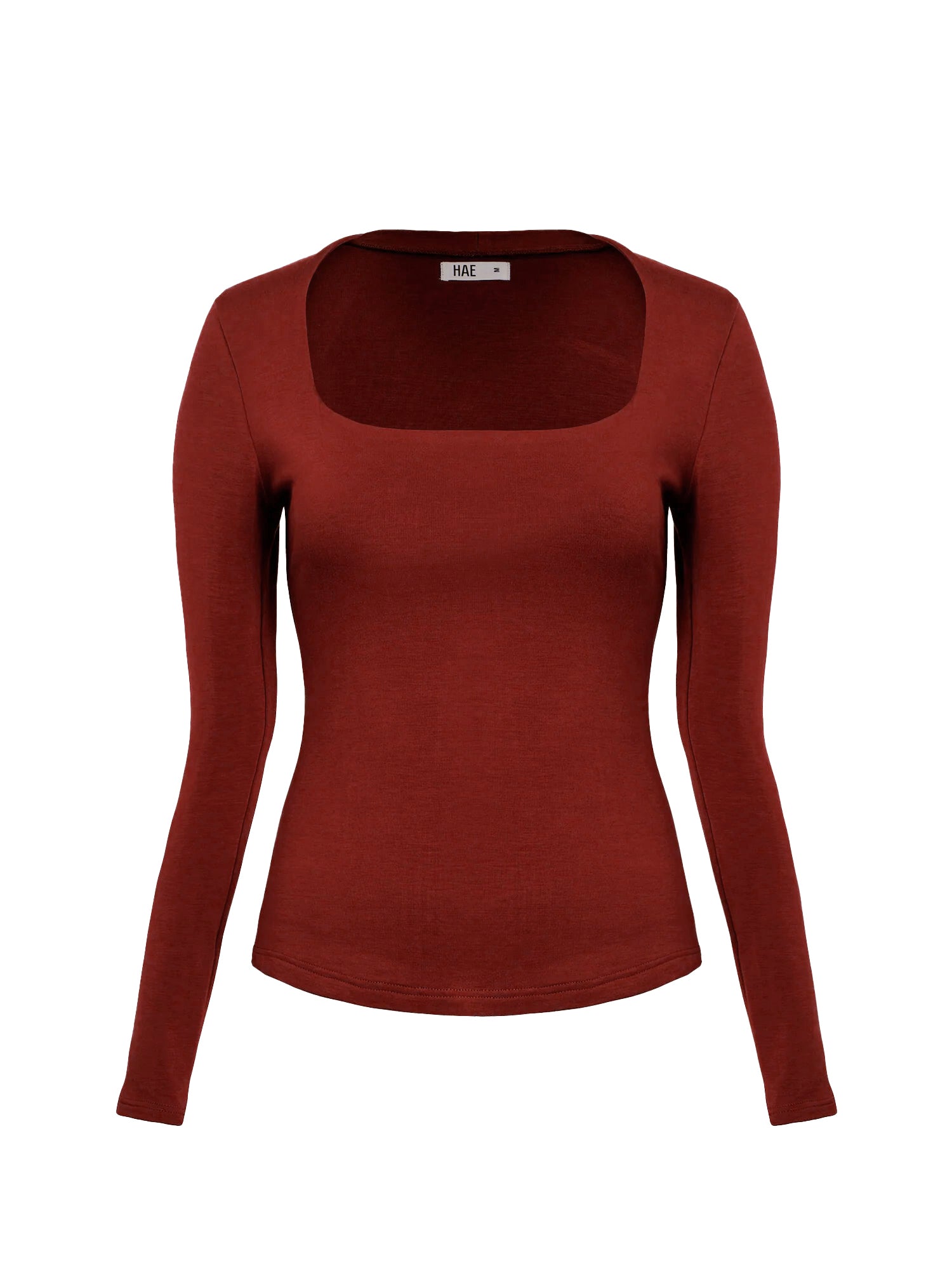 Squareneck Braless Long Sleeve Top