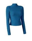 Thermal Mock Neck Long Sleeve Top