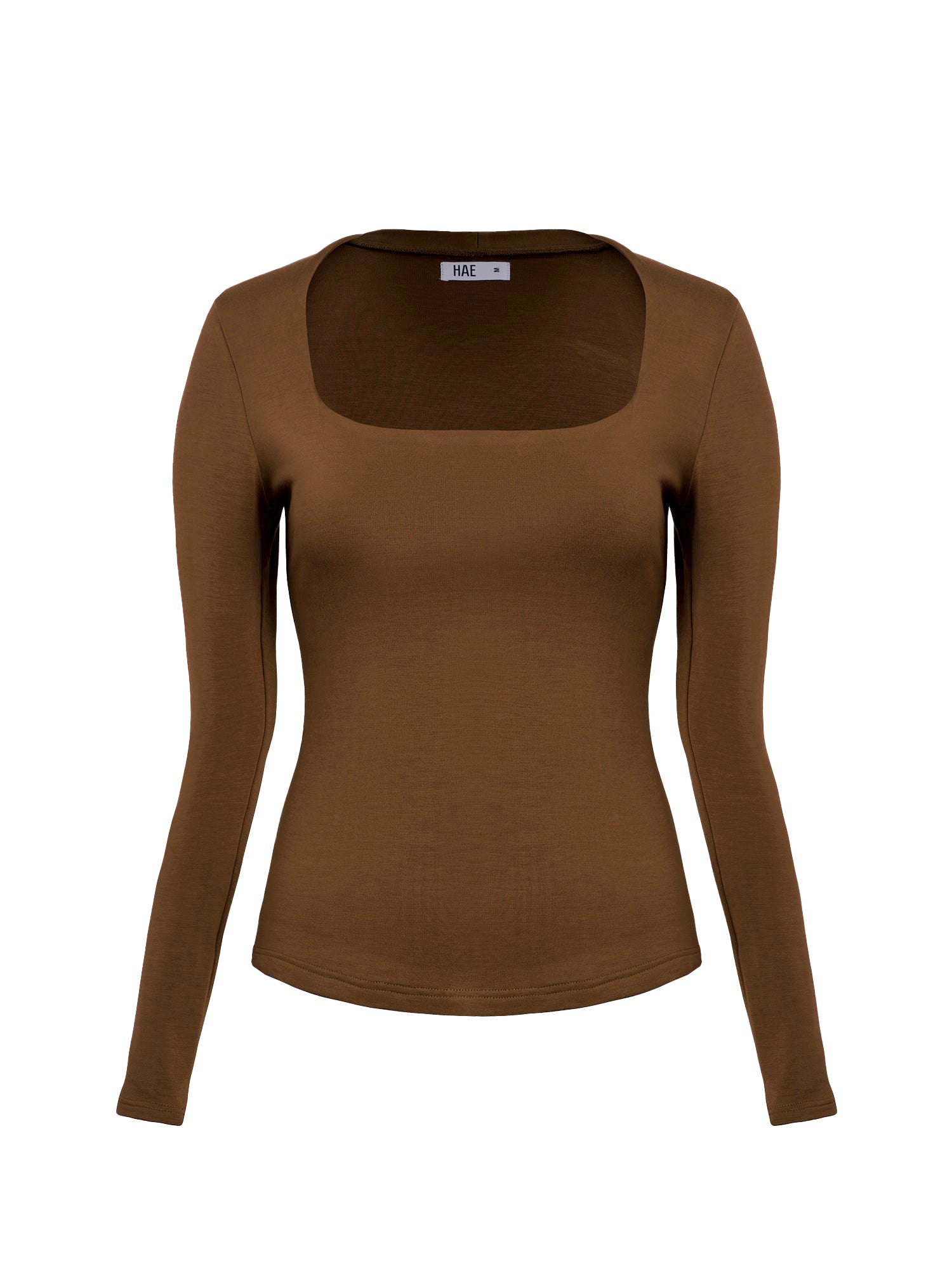 Squareneck Braless Long Sleeve Top