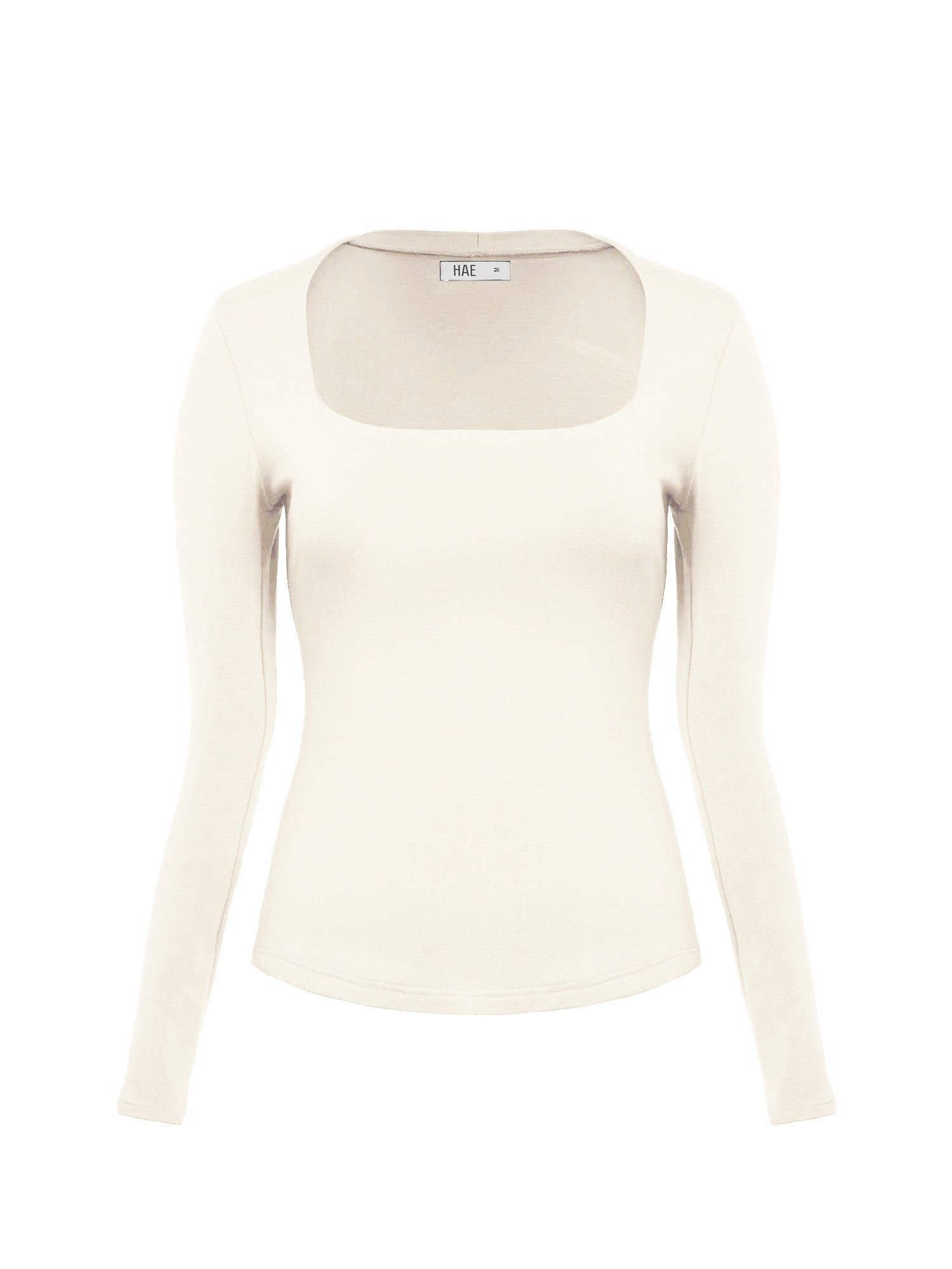 Squareneck Braless Long Sleeve Top