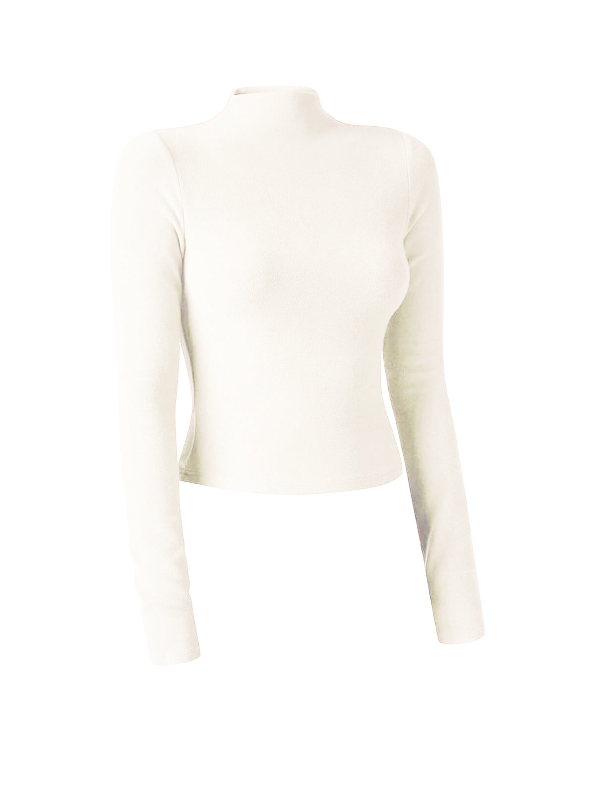 Thermal Mock Neck Long Sleeve Top