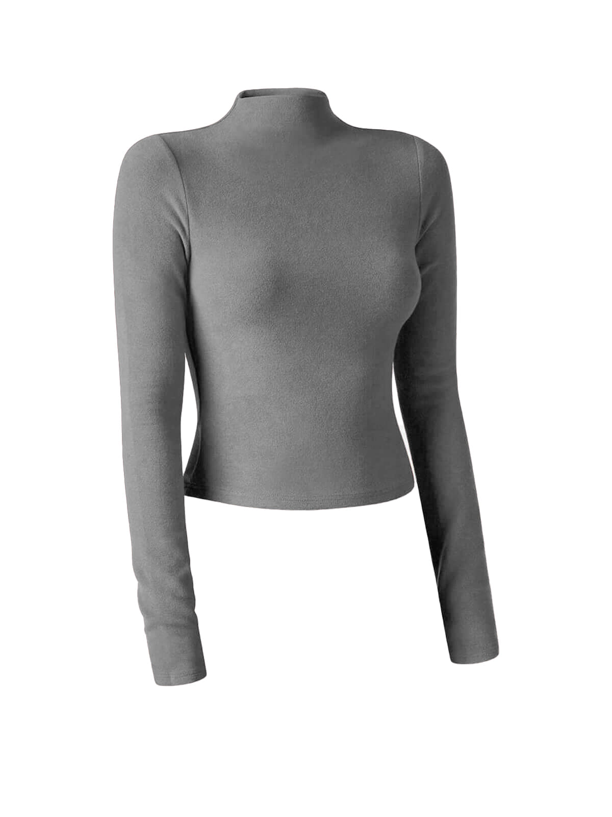 Thermal Mock Neck Long Sleeve Top