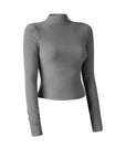 Thermal Mock Neck Long Sleeve Top