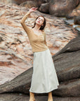 Sweetheart Ruched Long Sleeve Top