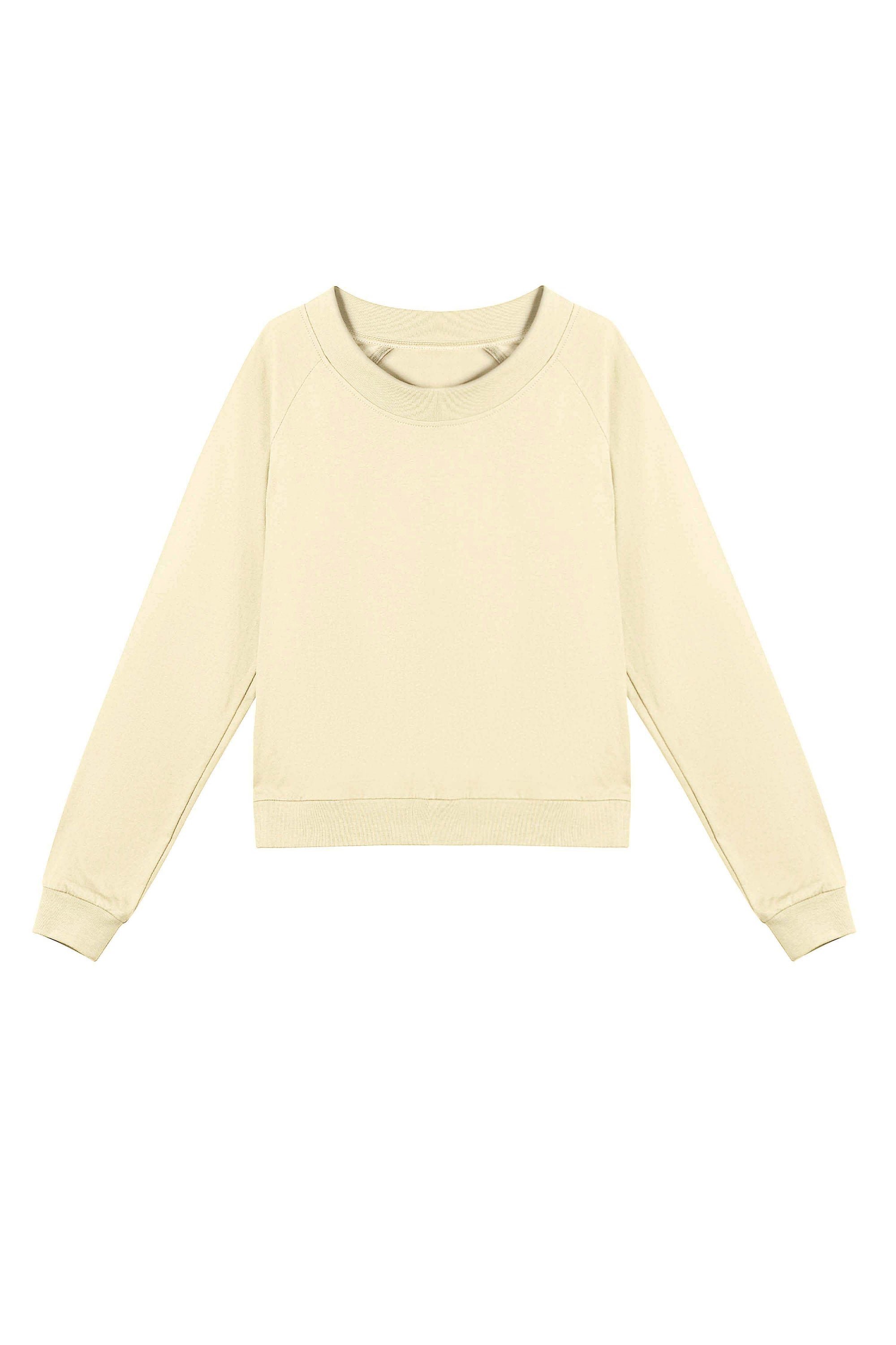 Raglan Sleeve Crewneck Sweater