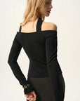 Halter Neck One Shoulder Long Sleeve Top