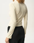 Knit Polo Long Sleeve Top