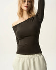Off Shoulder Gathered Top