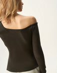 Off Shoulder Gathered Top