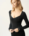Sculpting V Neck Top