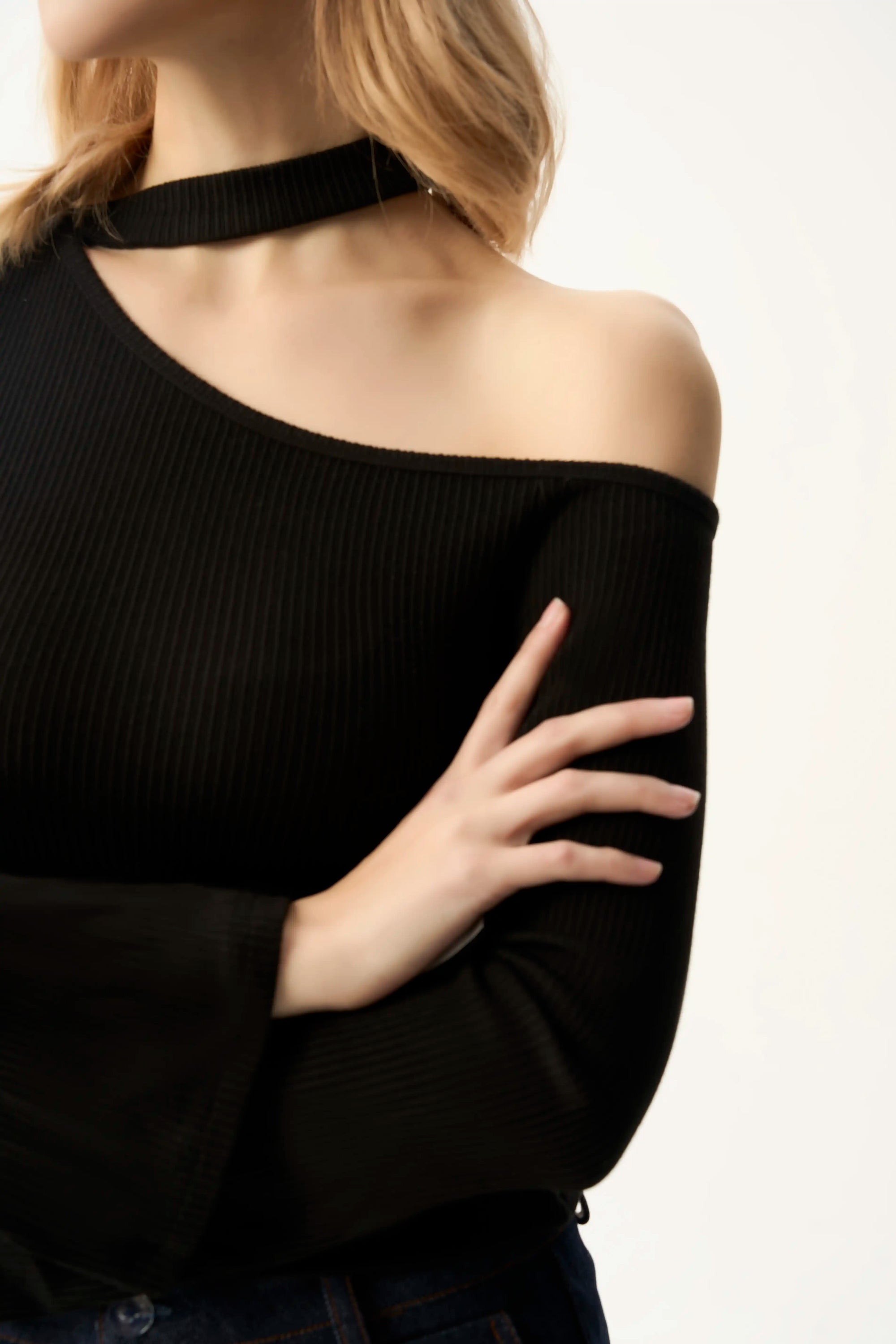 Off Shoulder Choker Top