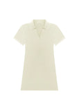 Classic Polo Collar Short Sleeve Minidress