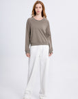 Raglan Sleeve Crewneck Sweater