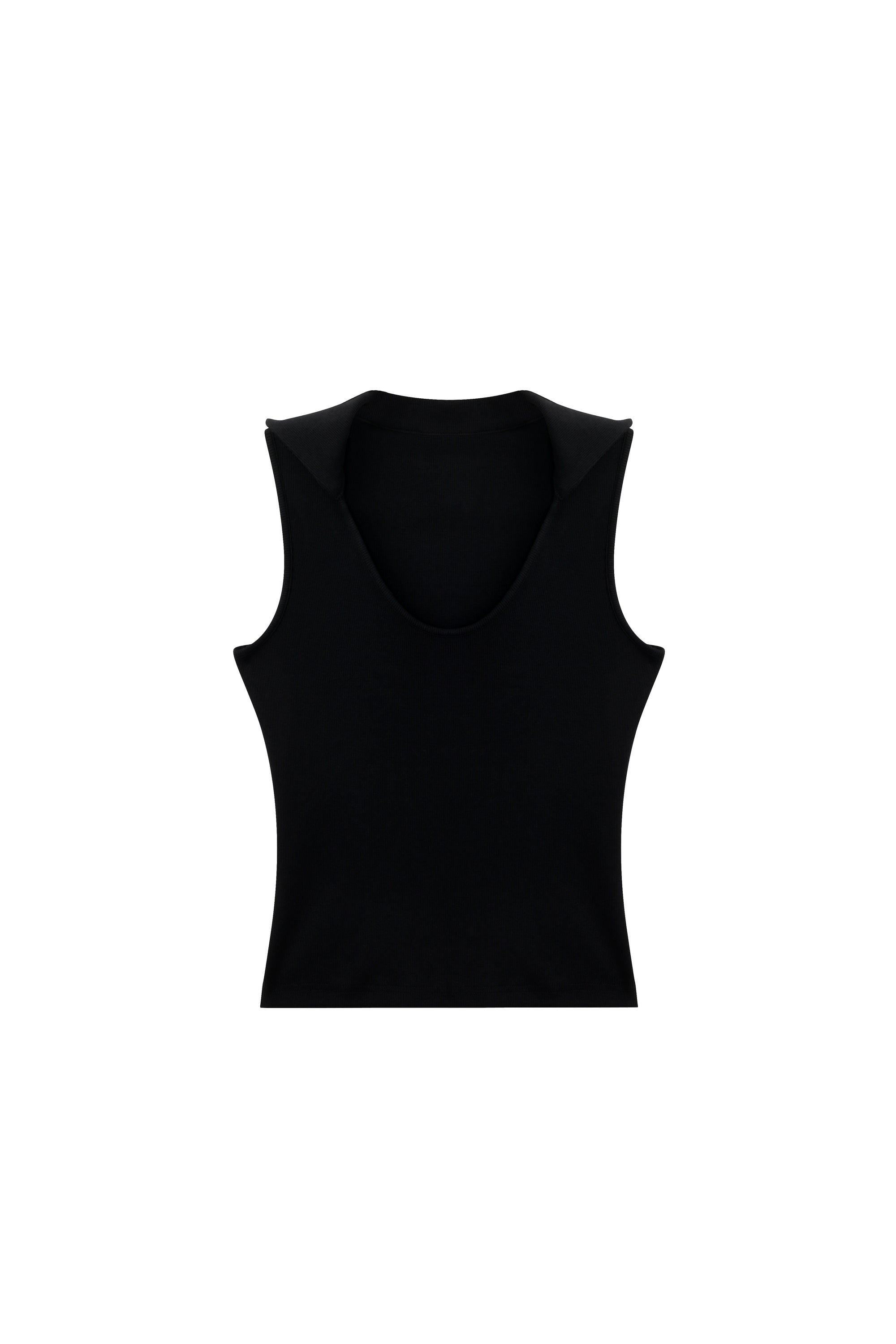 Vintage V-Neck Lapel Tank Top