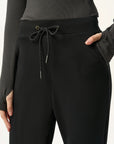 High Waist Drawstring Flared Yoga Pants