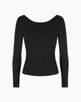 Open Back Braless Long Sleeve Top