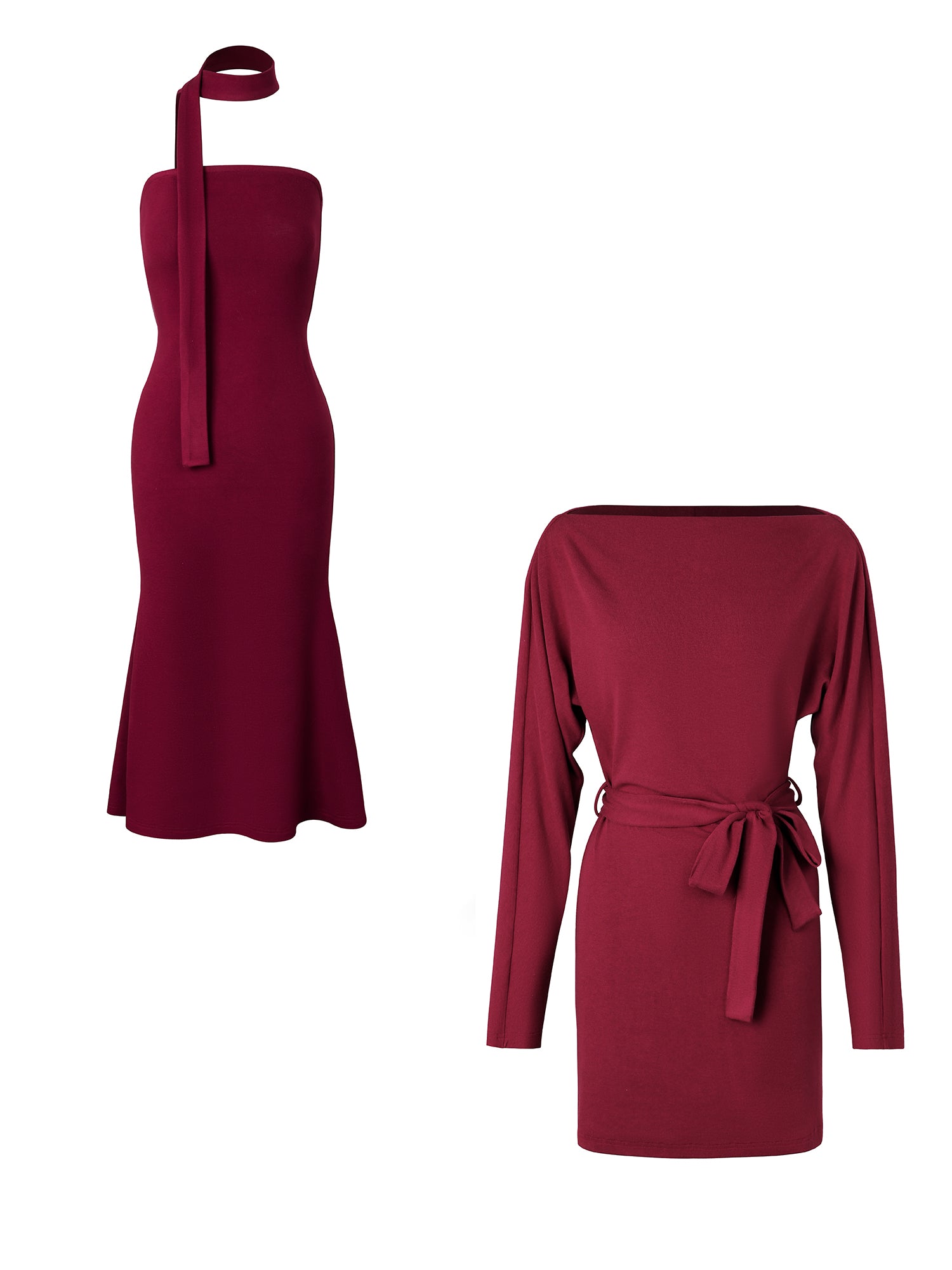 Crimson Soirée Duo Set