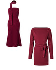 Crimson Soirée Duo Set