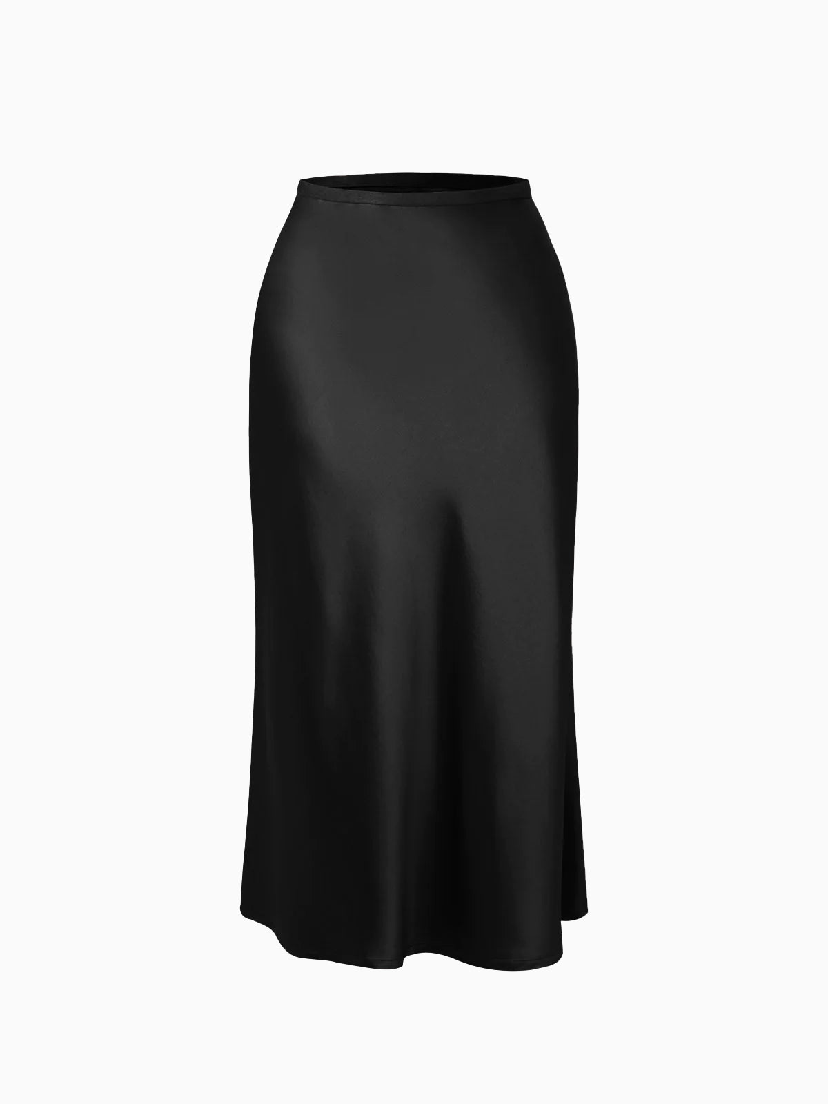 Buffed Silk-Liked Maxi Skirt