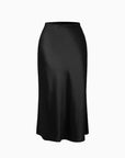 Buffed Silk-Liked Maxi Skirt
