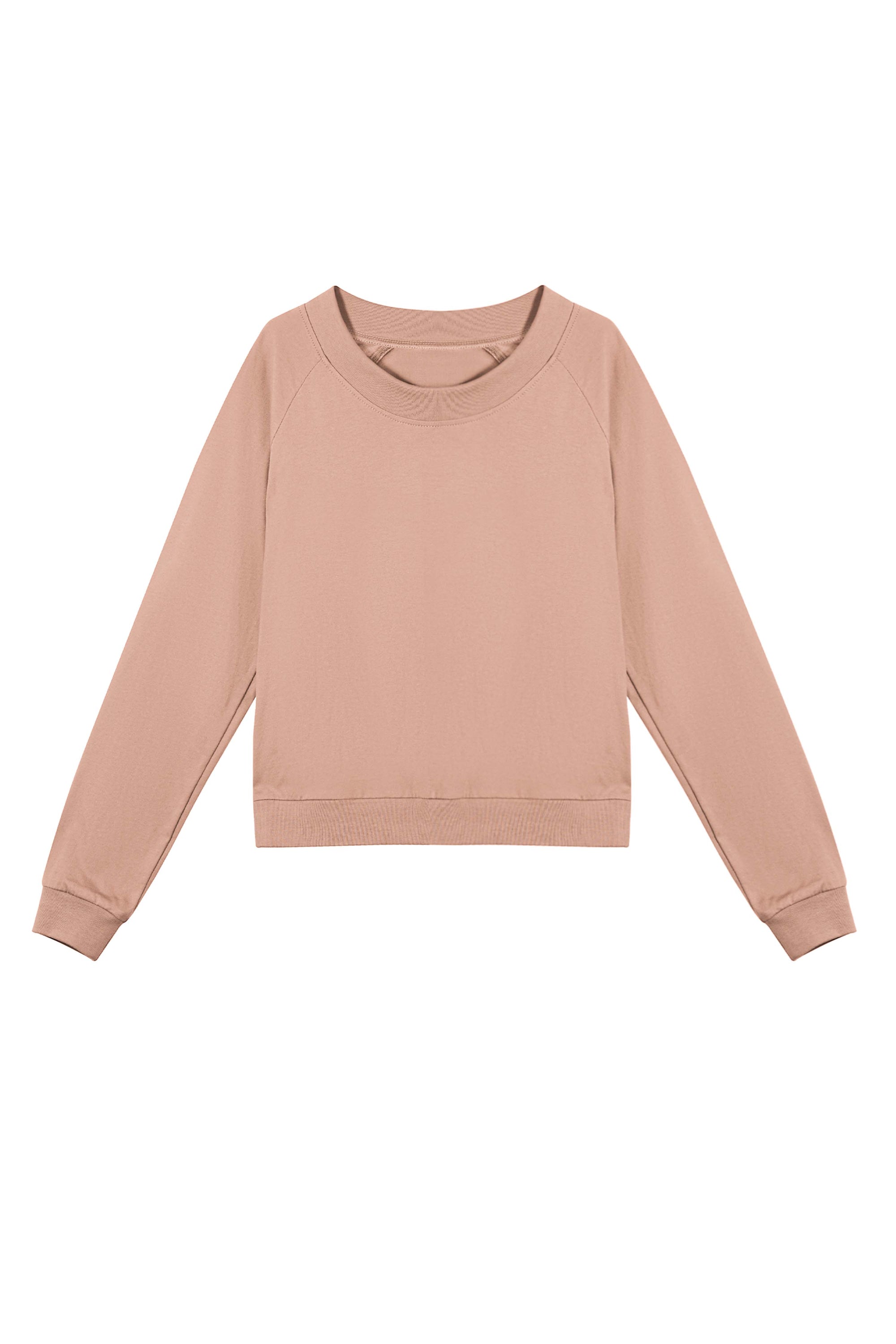 Raglan Sleeve Crewneck Sweater
