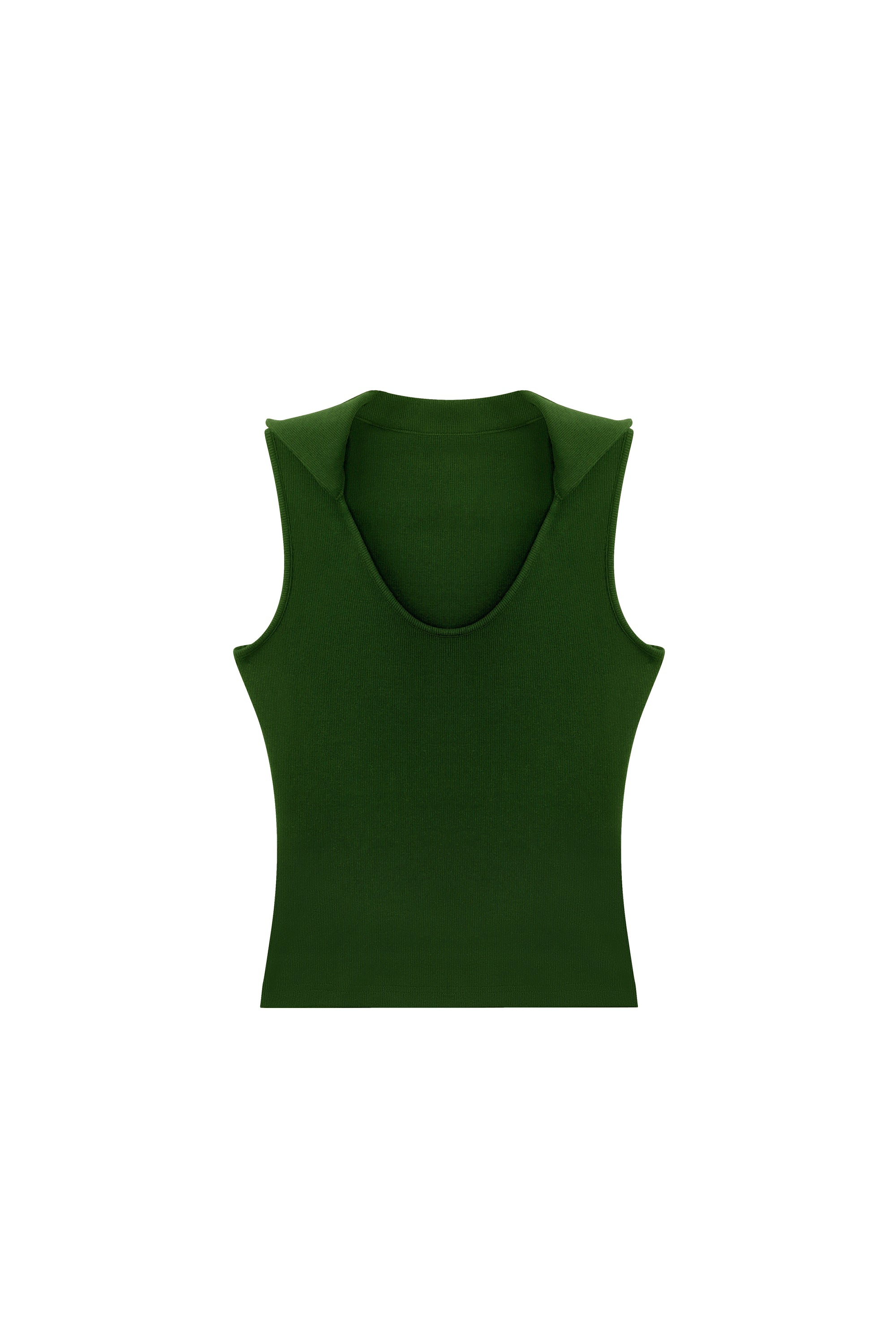 Vintage V-Neck Lapel Tank Top