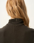 Turtleneck Fitted Midi Dress