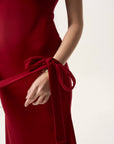 Halter Neck Cocktail Dress with Tie Detail