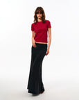 Fold-Over Mermaid Maxi Skirt