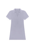 Classic Polo Collar Short Sleeve Minidress