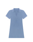 Classic Polo Collar Short Sleeve Minidress