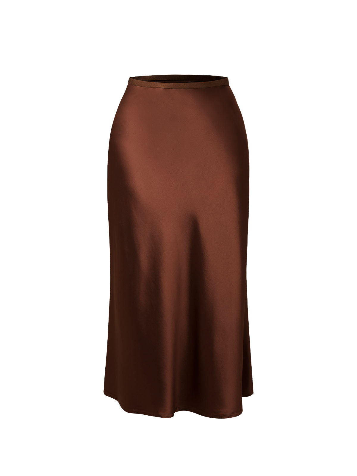 Buffed Silk-Liked Maxi Skirt