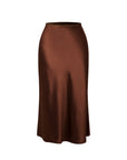 Buffed Silk-Liked Maxi Skirt
