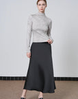 Floral Thermal Mock Neck Long Sleeve Top