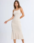 Low back slip maxi dress