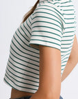 Strip Round Neck Casual T-Shirt