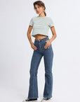 Strip Round Neck Casual T-Shirt