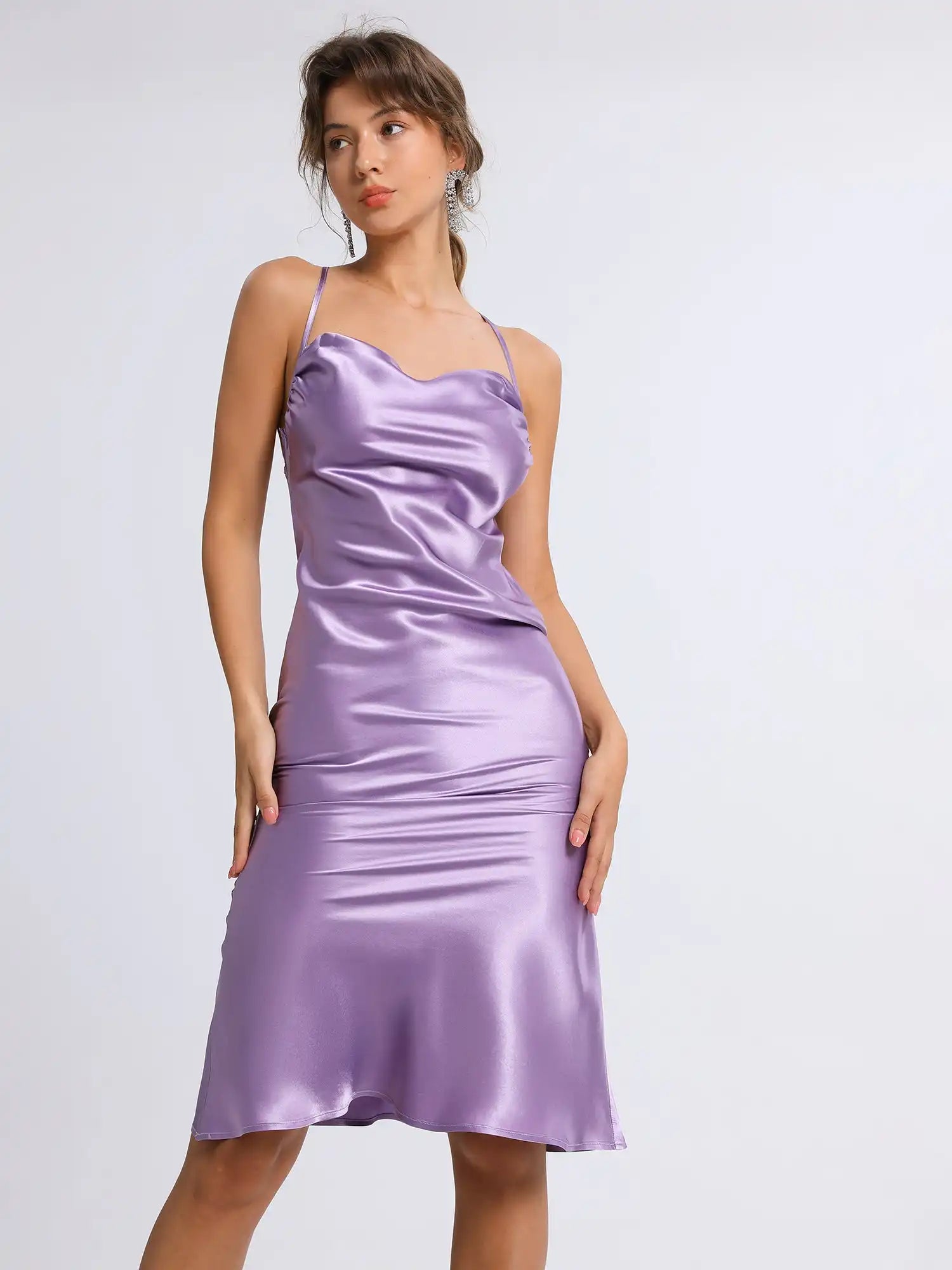 Satin Slip Mini Dress