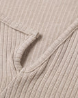 Cashmere-Like Single Lapel Irregular Cut Top