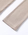Cashmere-Like Single Lapel Irregular Cut Top
