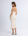 Low back slip maxi dress