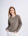 Raglan Sleeve Crewneck Sweater