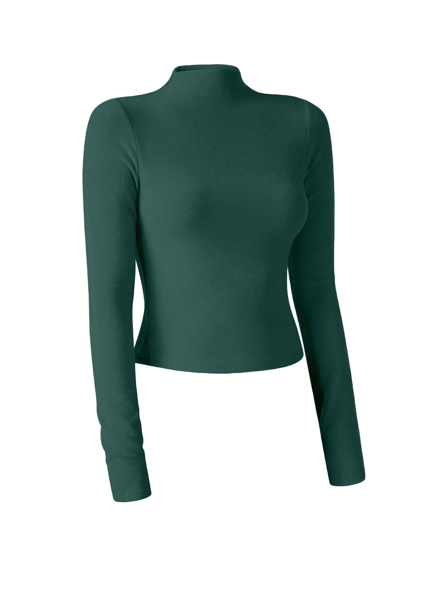 Thermal Mock Neck Long Sleeve Top